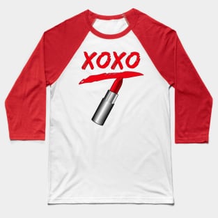 XOXO Lipstick Baseball T-Shirt